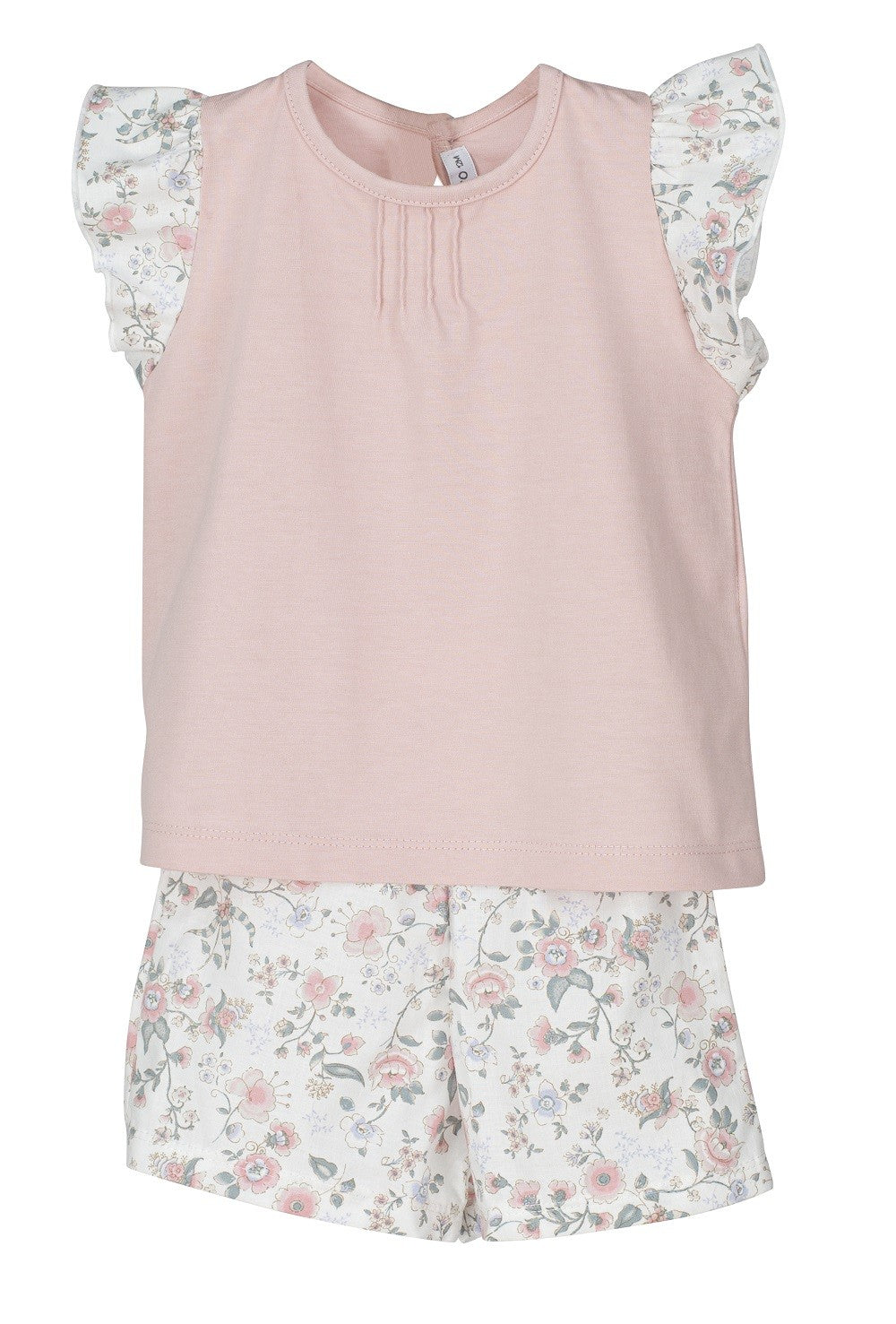 Pijama flores nude
