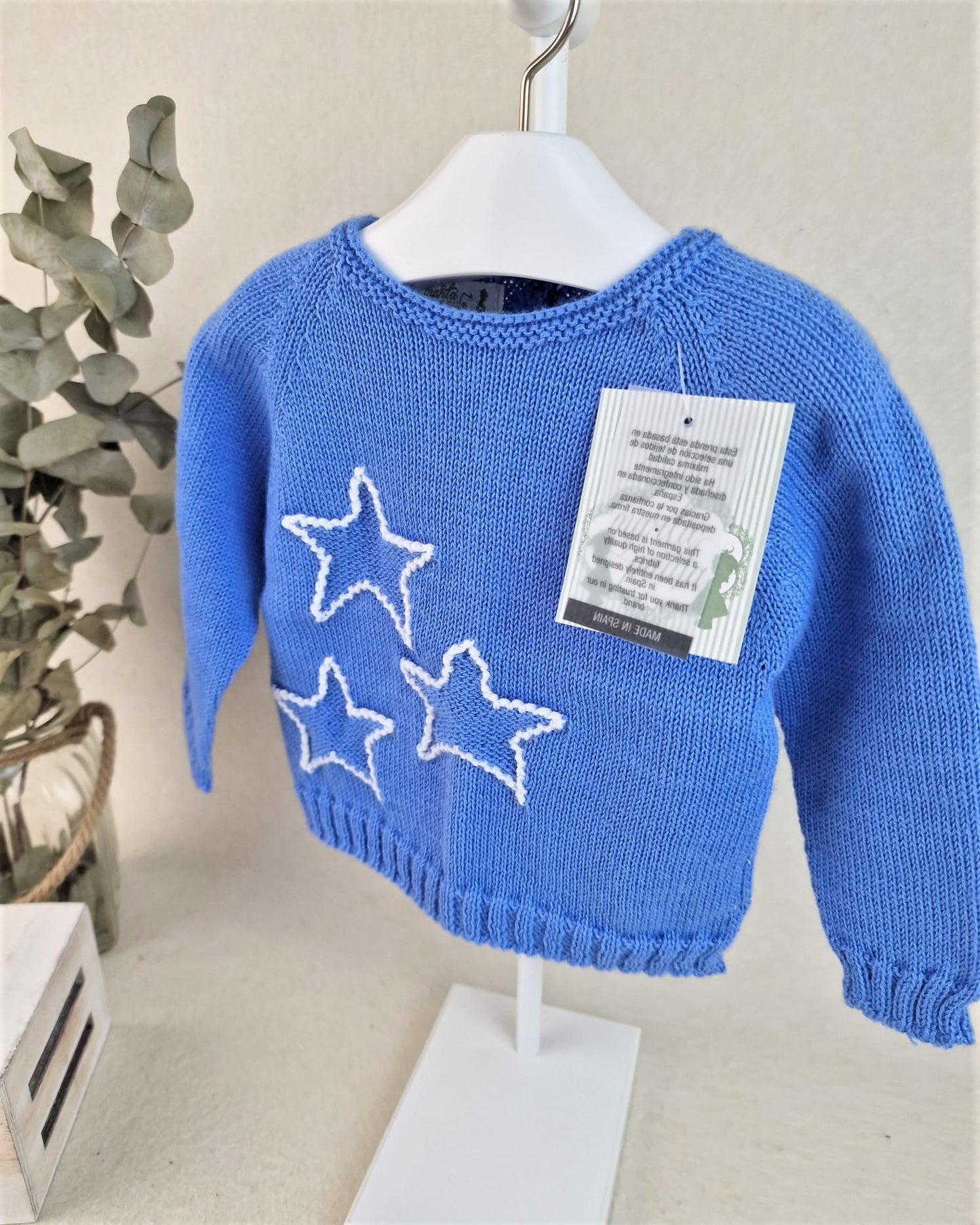 Jersey tres estrellas con croché
