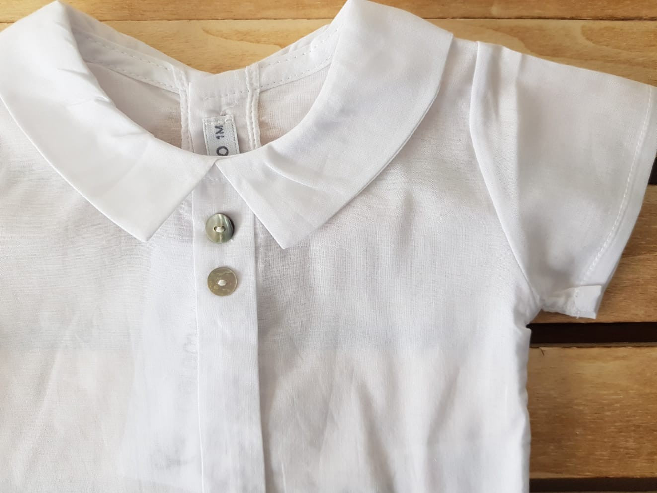 Body camisa de niño de manga corta
