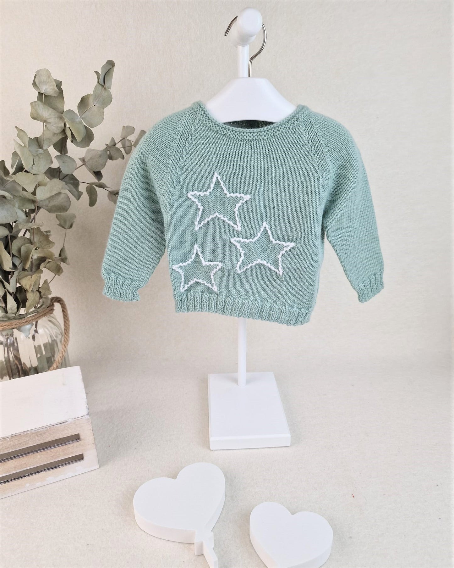 Jersey tres estrellas con croché