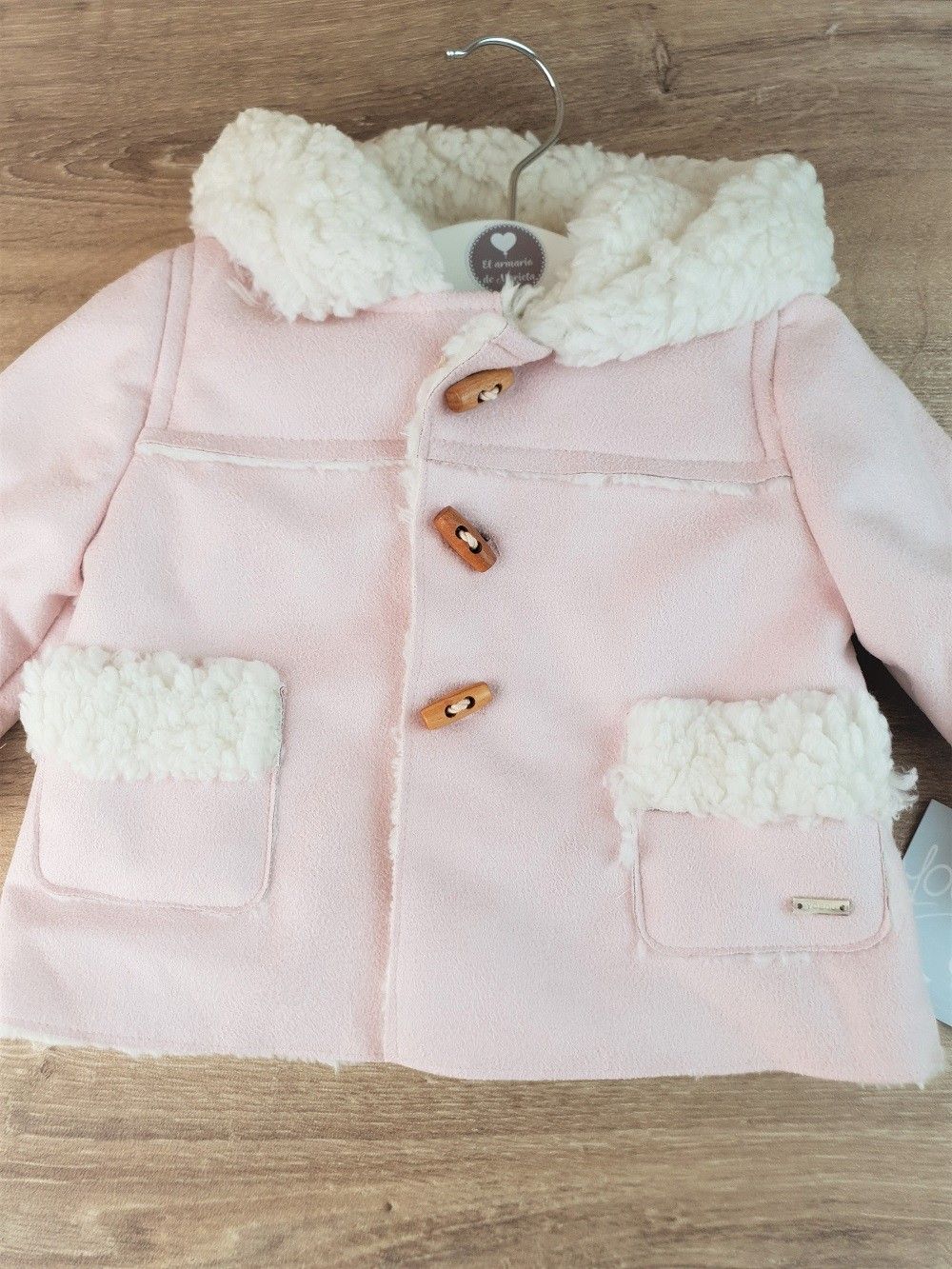 Abrigo bebé con capucha unisex