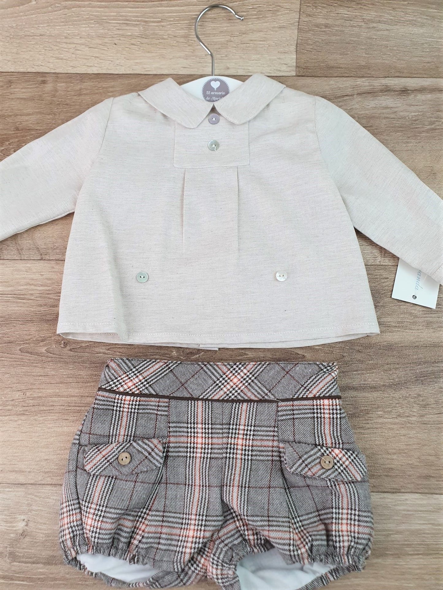 Conjunto camisa y pantalón Scottish