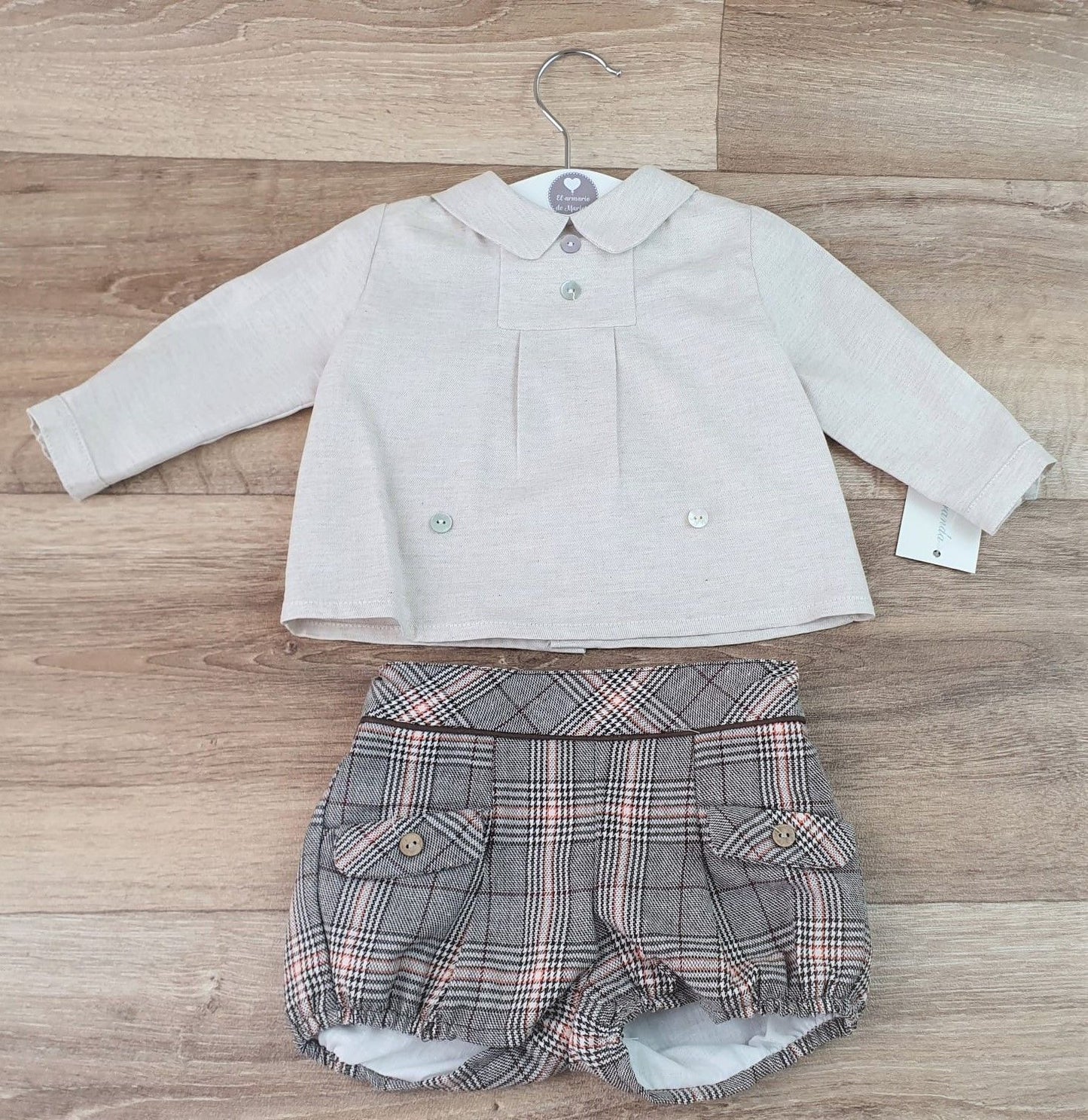 Conjunto camisa y pantalón Scottish