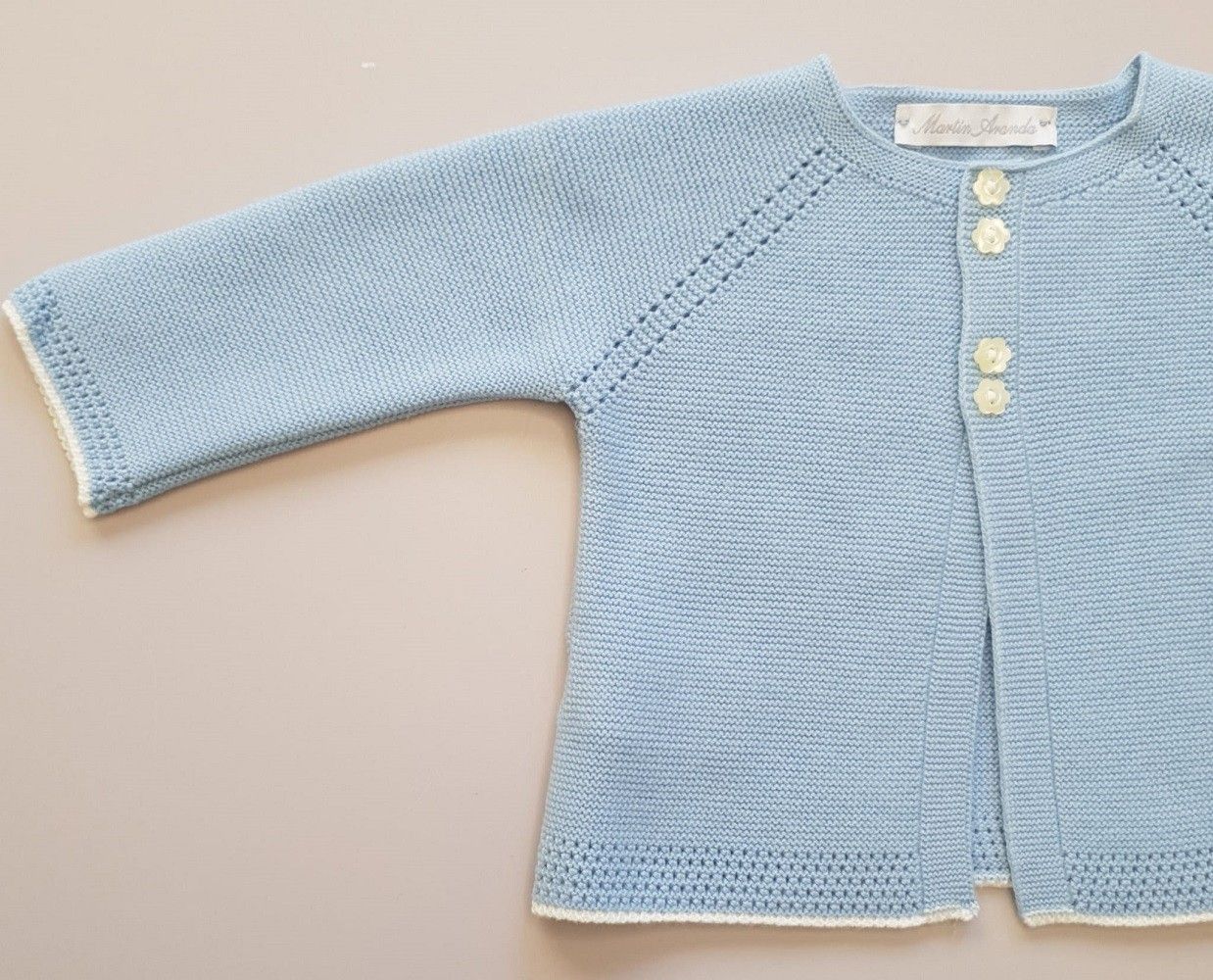 Cardigan de punto Hortensias