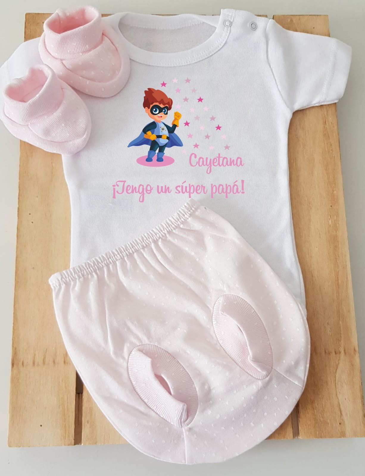 Body, ranita y patucos - Tengo un súper papá