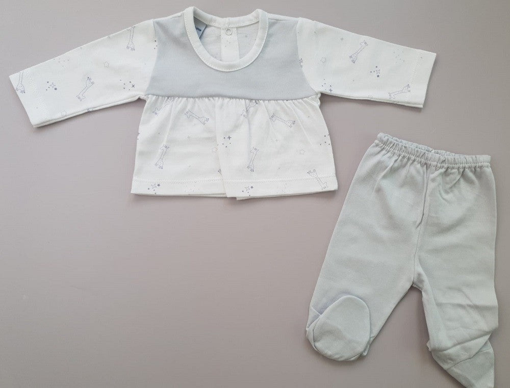 Conjunto de polaina y cuello canesú Giraffes