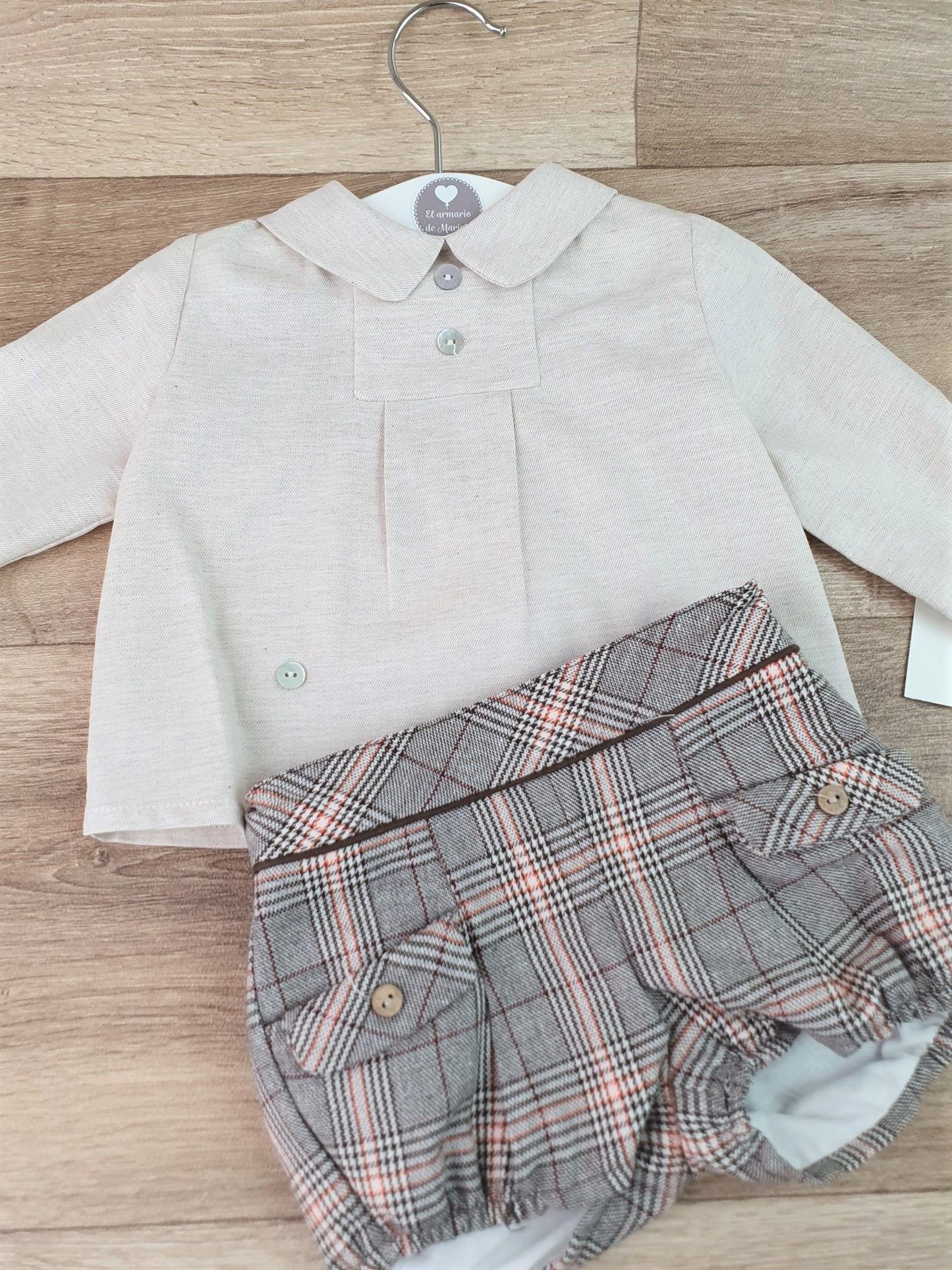 Conjunto camisa y pantalón Scottish