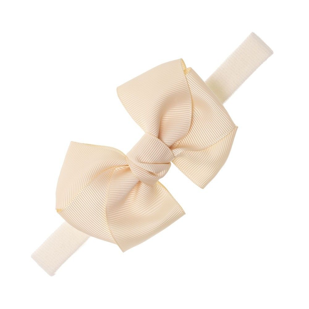 Turbante de bebé con lazo triple nudo grosgrain