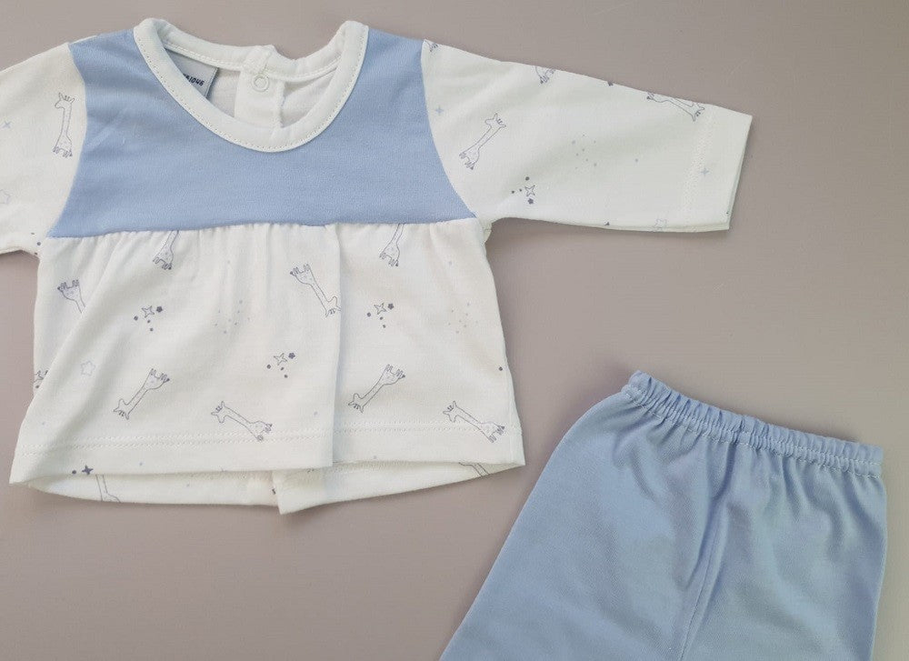 Conjunto de polaina y cuello canesú Giraffes