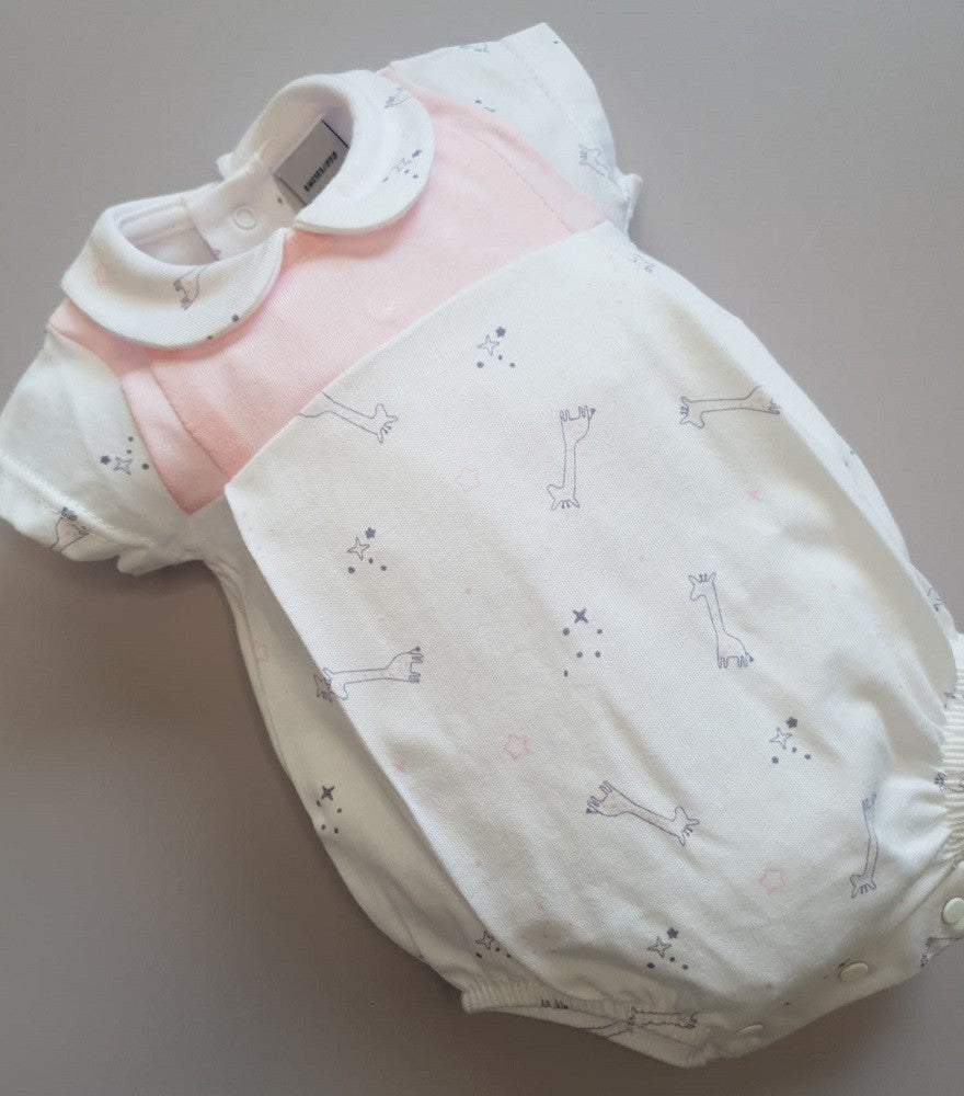 Pelele manga corta Giraffes