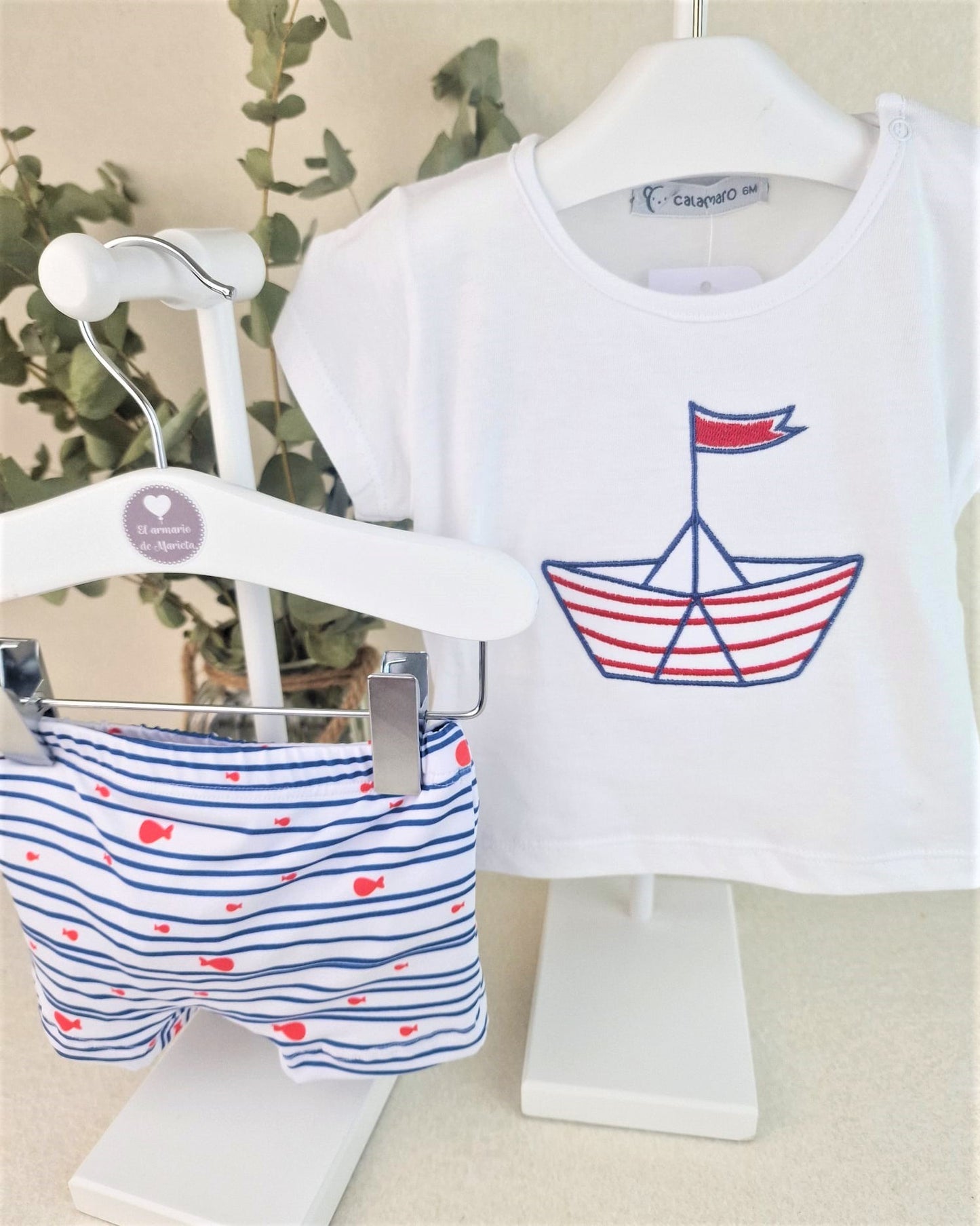 Conjunto baño niño Barquito