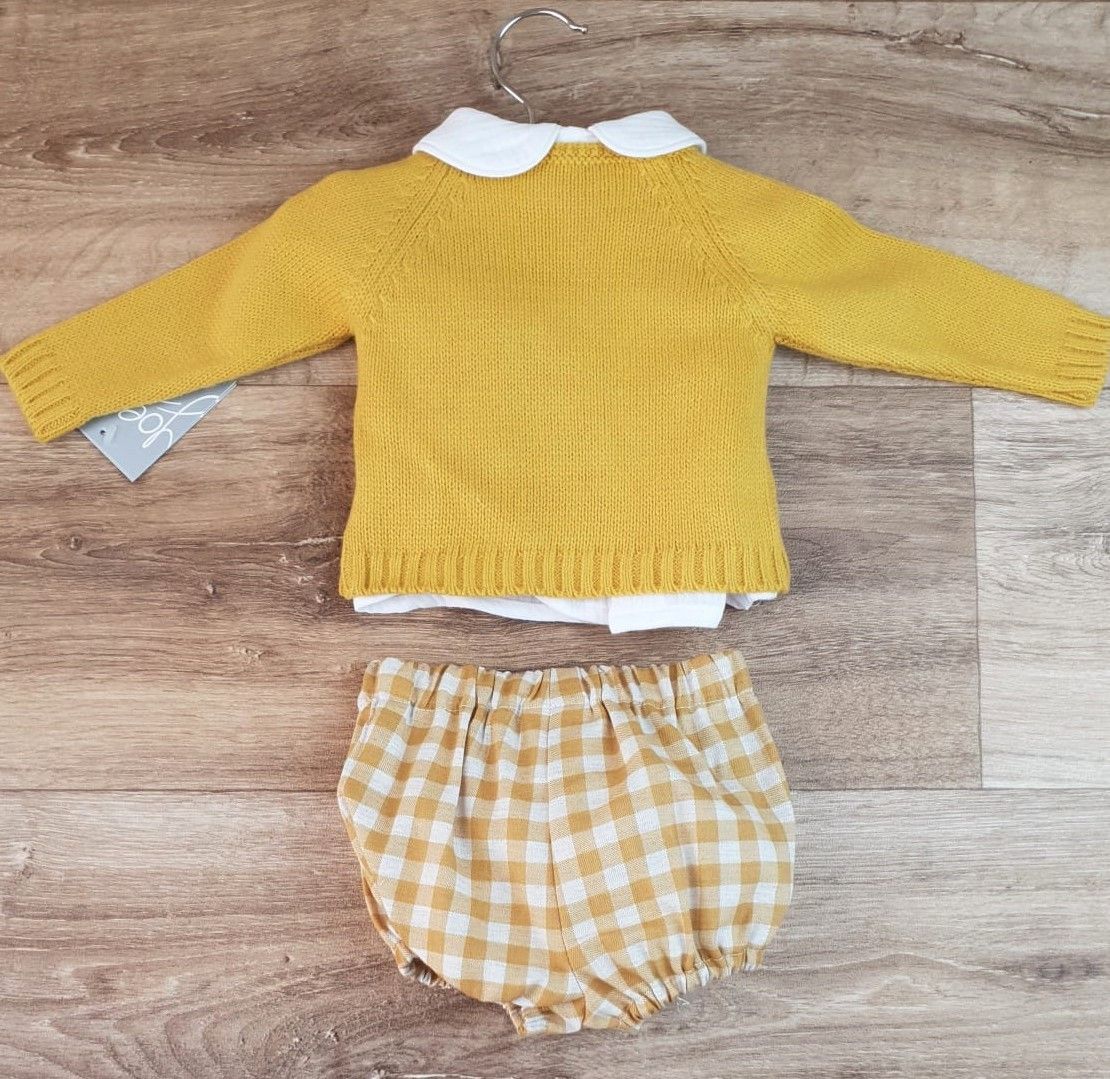 Conjunto bebé tres piezas Familia Gatito