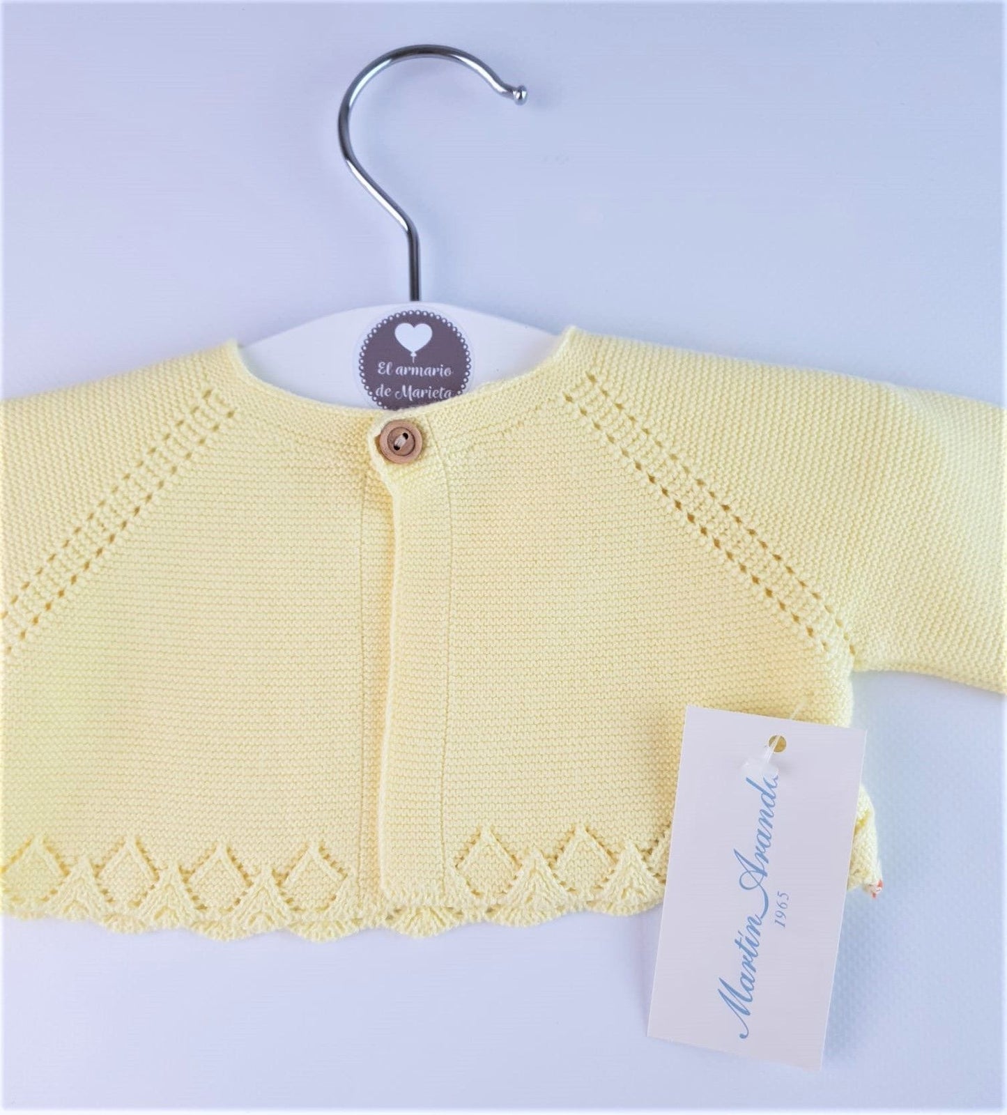Cardigan punto corto Bordado calado