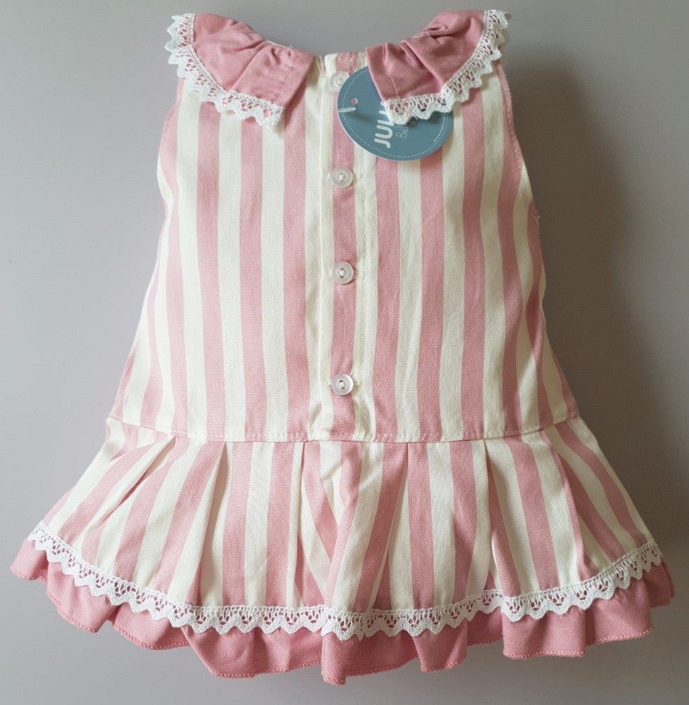 Vestido de talle bajo rayado