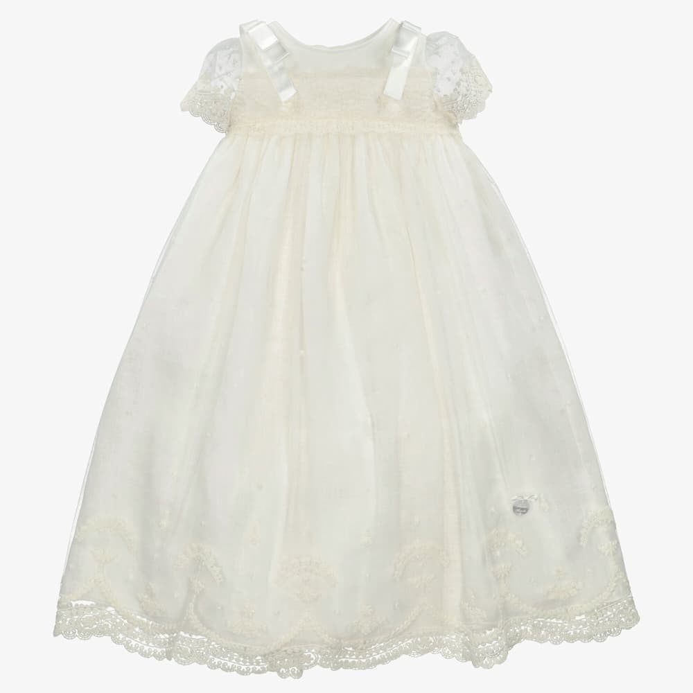 Faldón tela unisex Marfil con capota