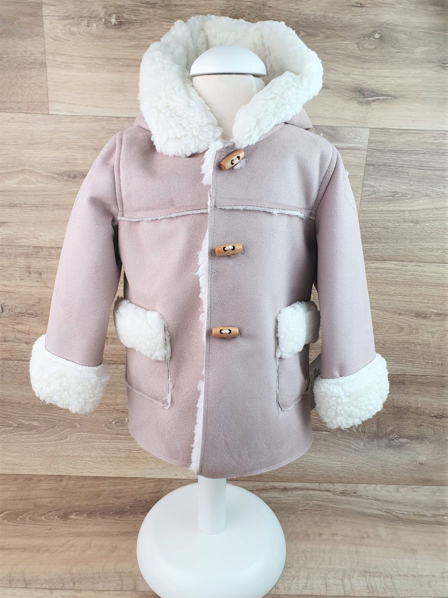 Abrigo bebé con capucha unisex