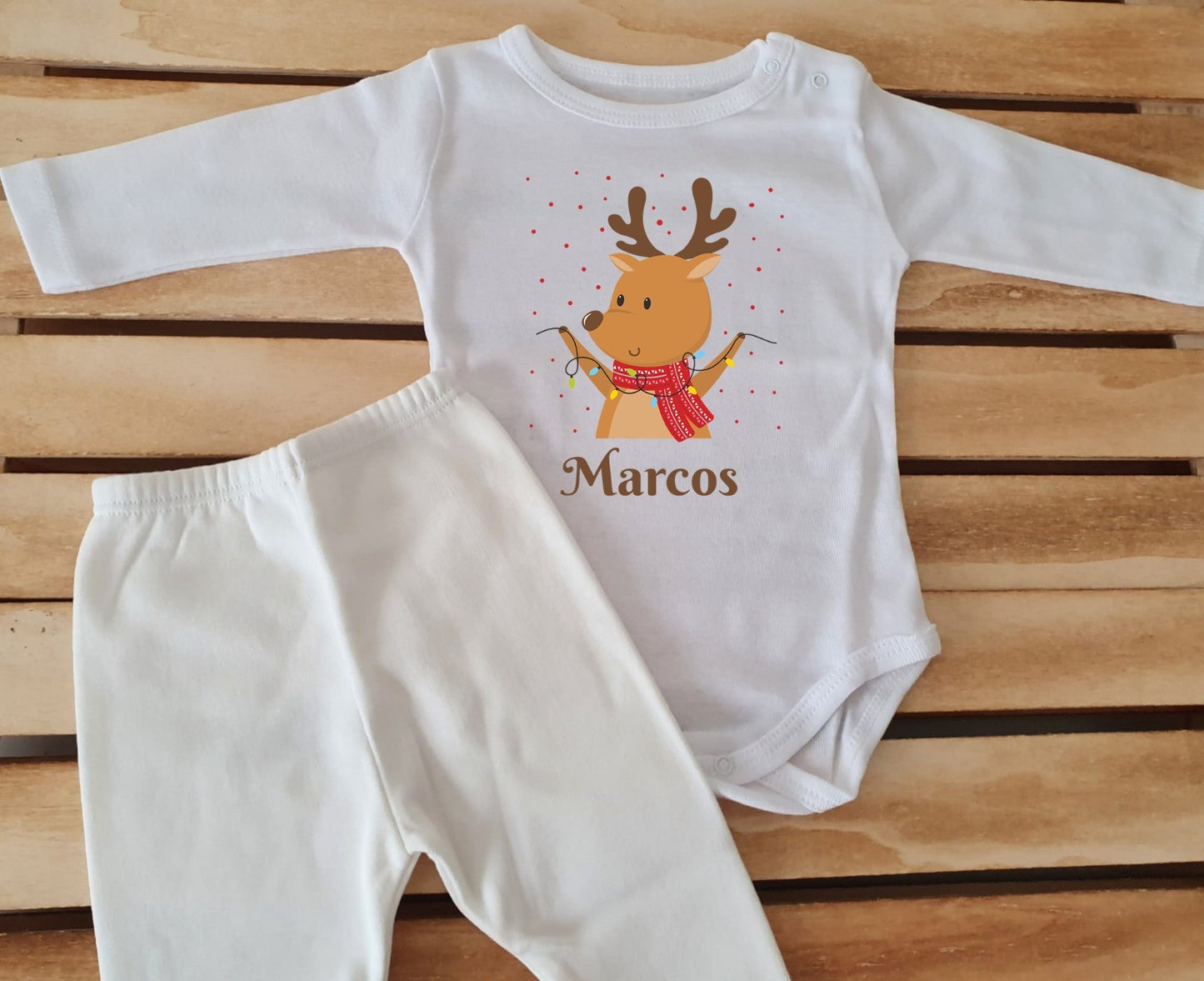 Conjunto con polaina - Reno con gorrito