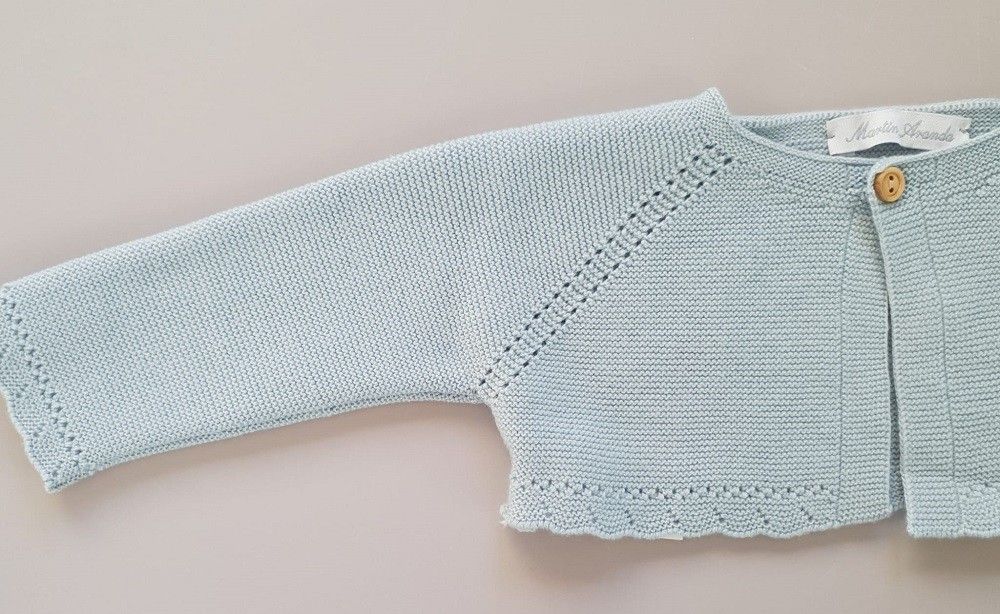Cardigan de punto corto Azzurro