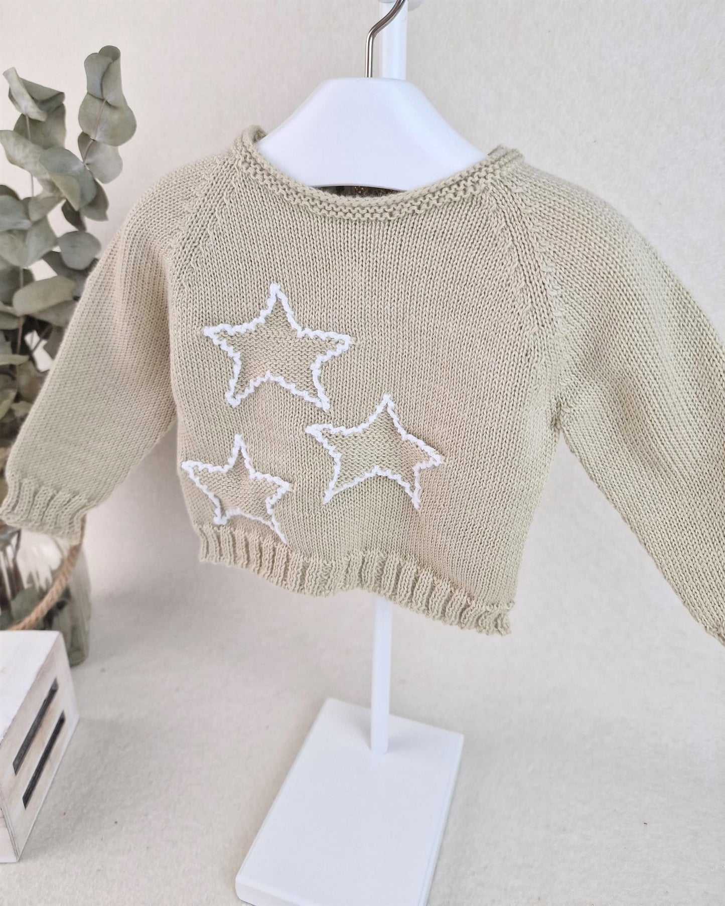 Jersey tres estrellas con croché
