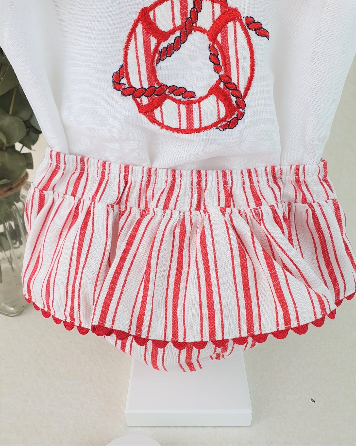 Conjunto camisa y falda niña salvavidas