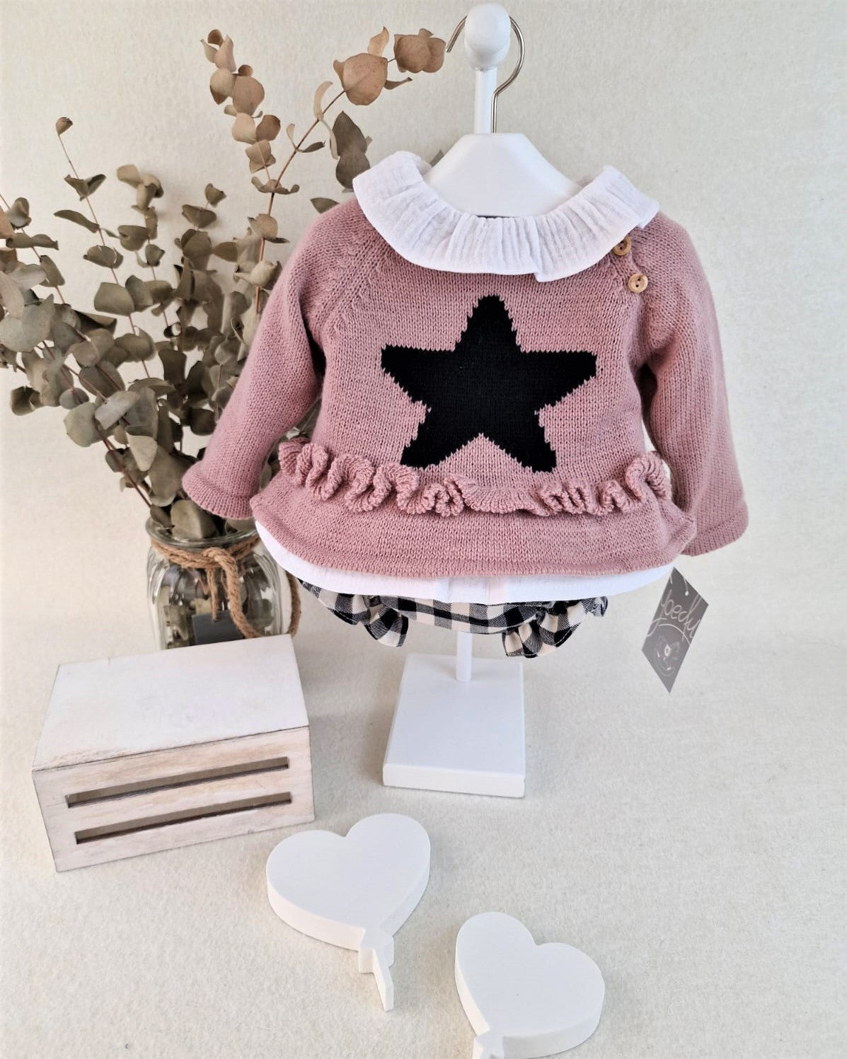 Conjunto baby tres piezas Vichy