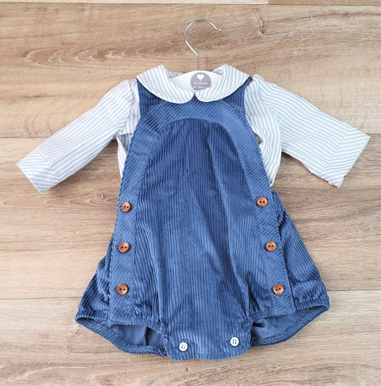 Camisa y peto de niño - Blue Essence