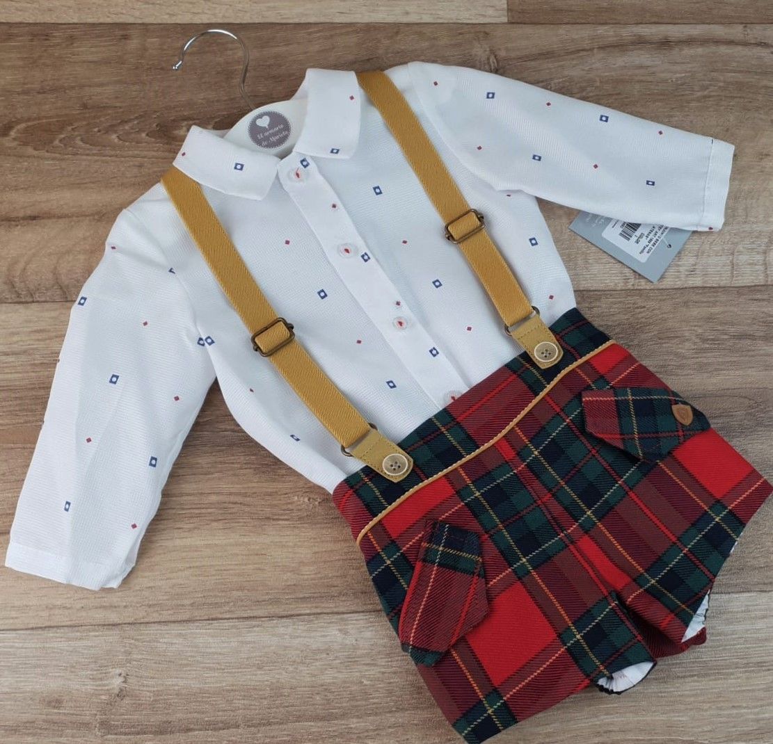 Conjunto bebé con tirantes Familia Atenas