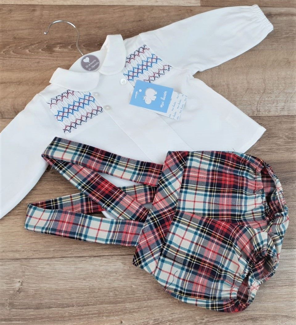 Peto con camisa smock Jacquard fox