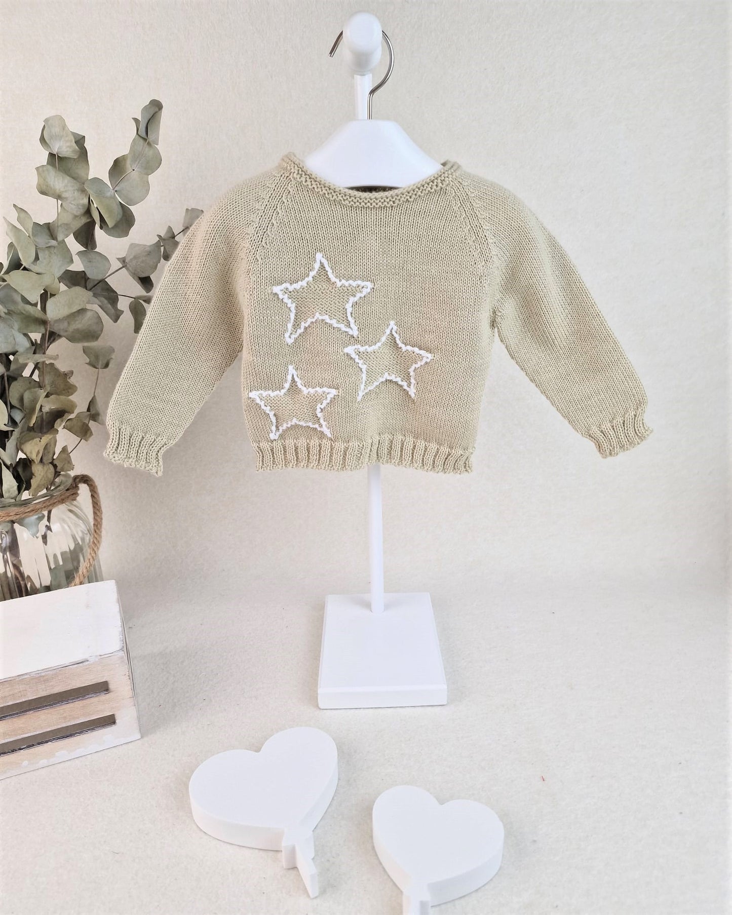 Jersey tres estrellas con croché