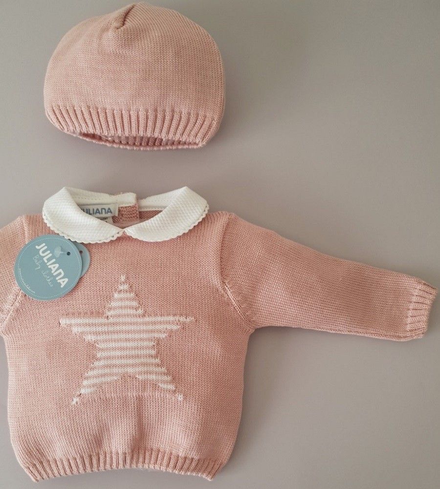 Conjunto con polaina bordado estrella