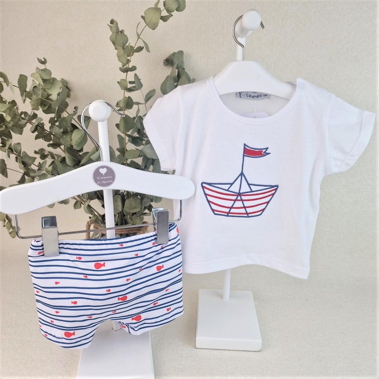 Conjunto baño niño Barquito
