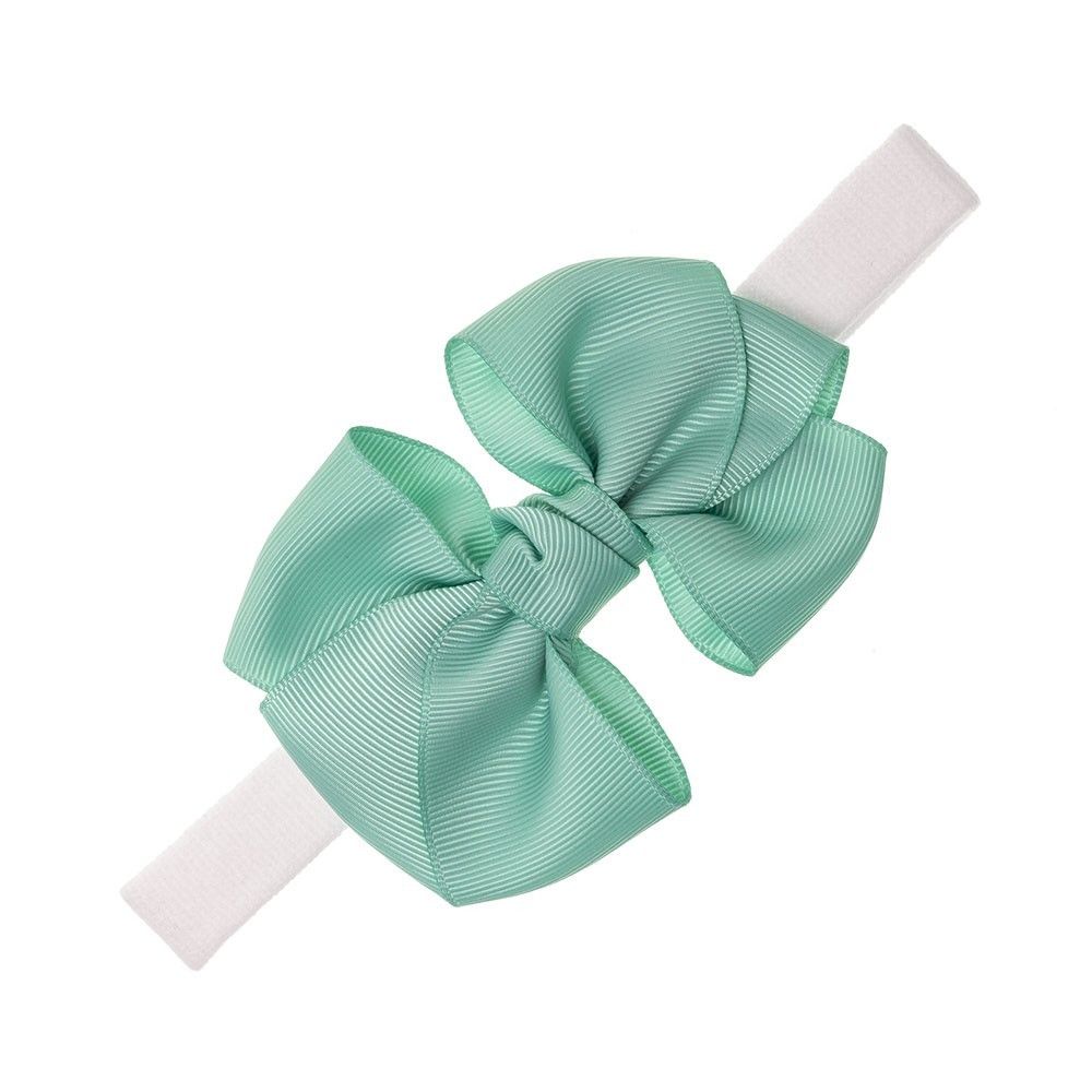 Turbante de bebé con lazo triple nudo grosgrain