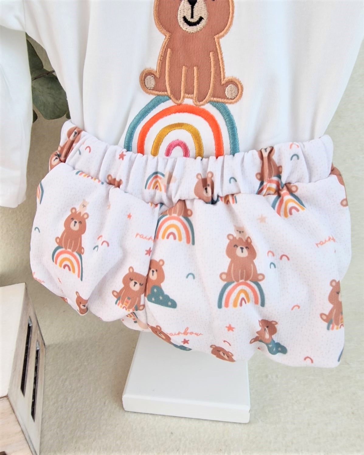 Conjunto bebé niño Ositos arcoíris