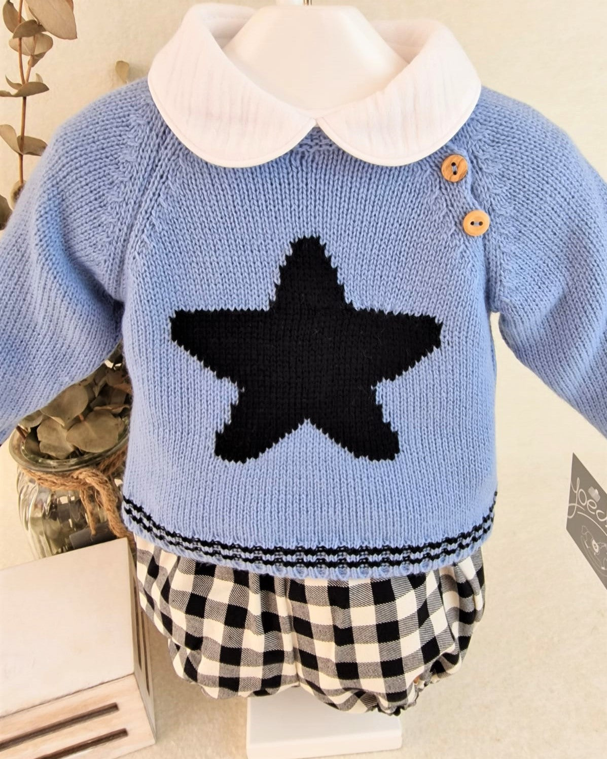 Conjunto baby tres piezas niño Estrella