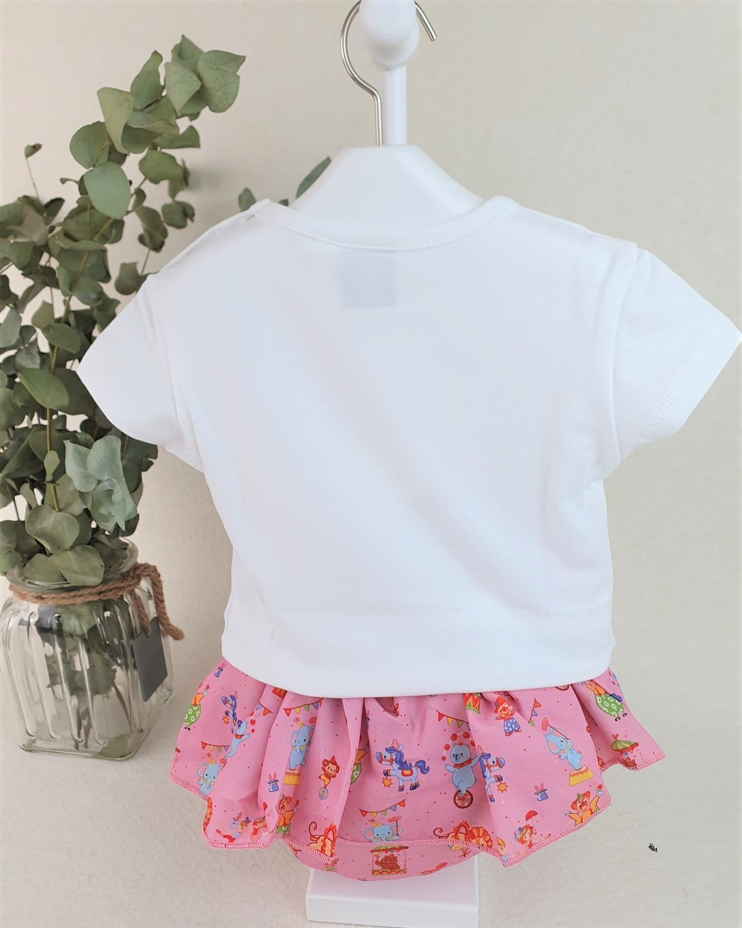 Conjunto de niña casual caballo con globos