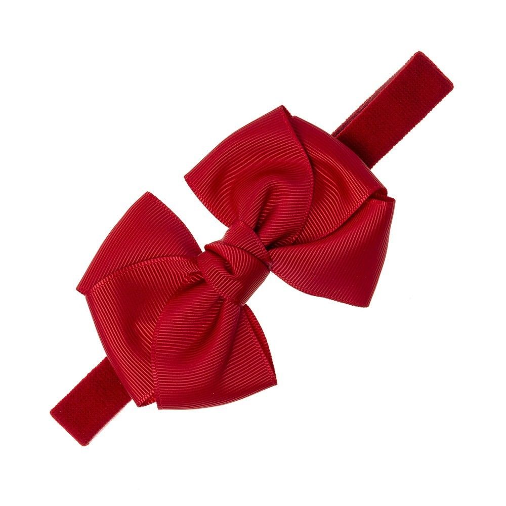 Turbante de bebé con lazo triple nudo grosgrain