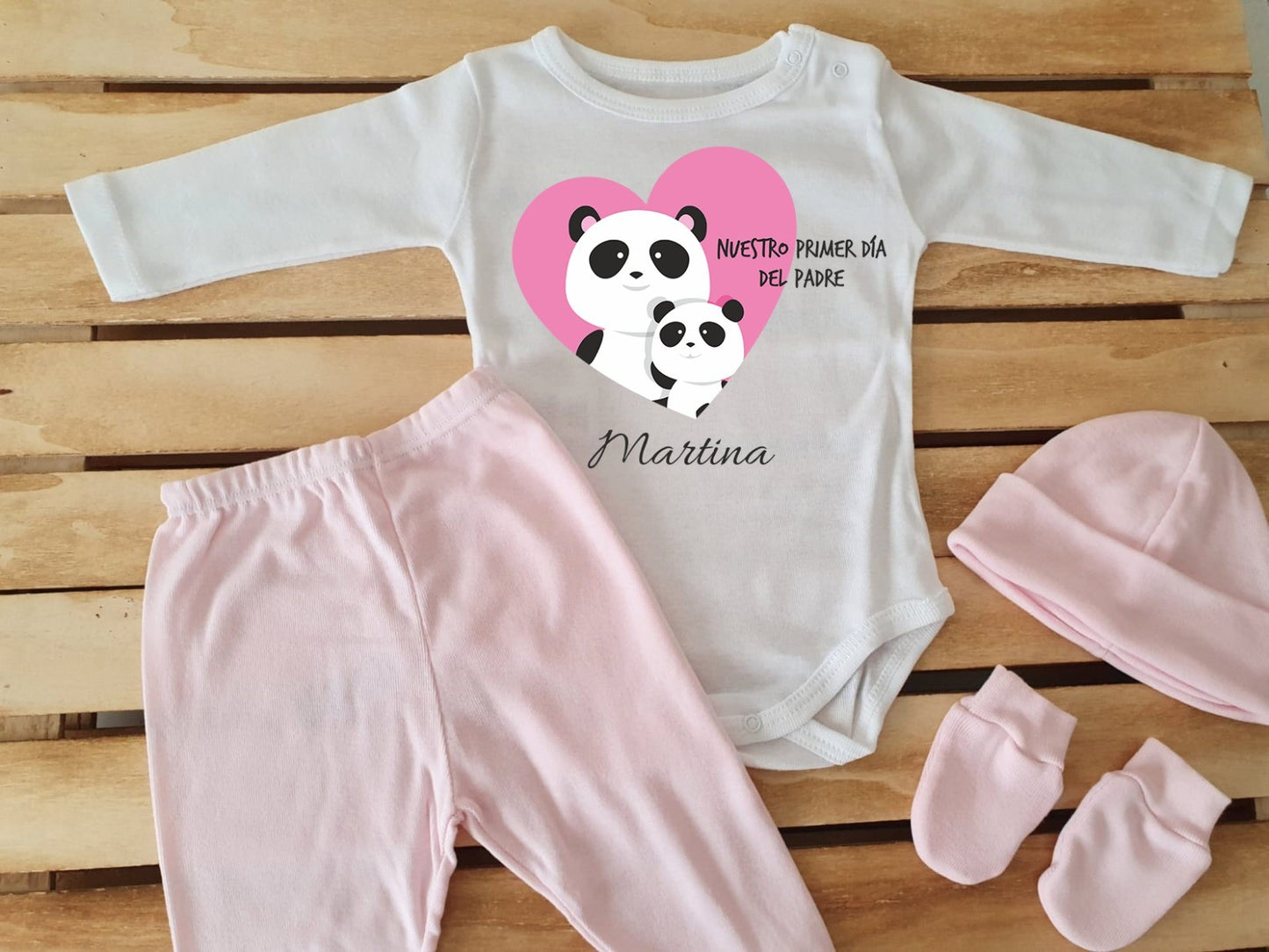 Conjunto completo - Papi, tu mejor regalo está por llegar con gor