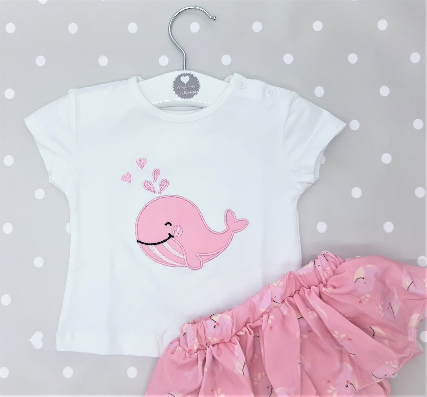 Conjunto niña Ballena sonriente