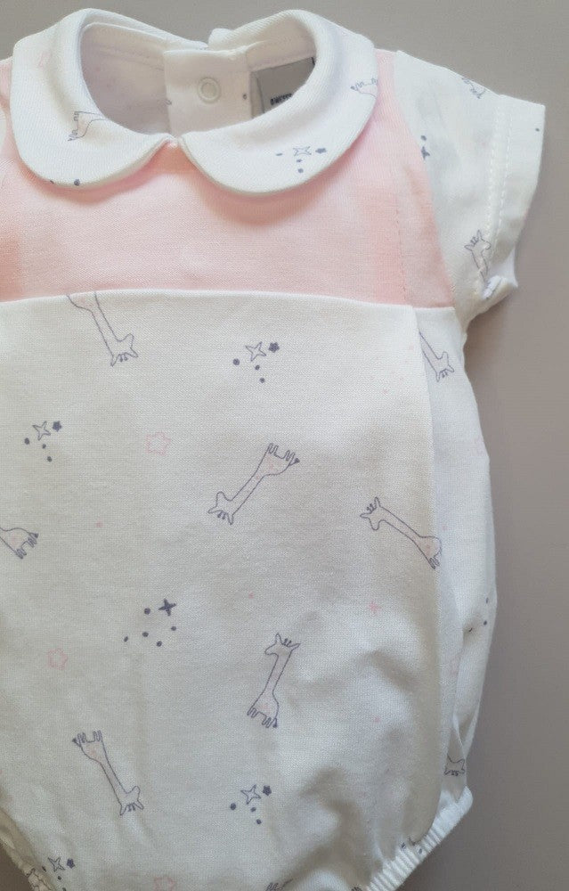 Pelele manga corta Giraffes