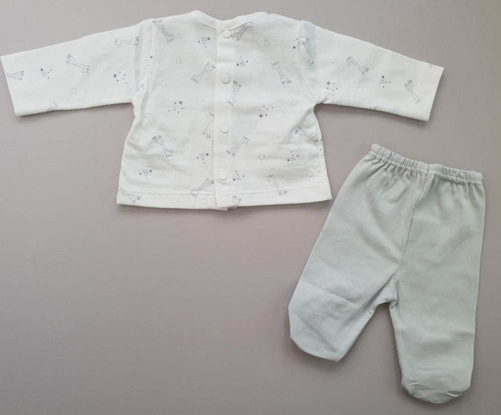 Conjunto de polaina y cuello canesú Giraffes