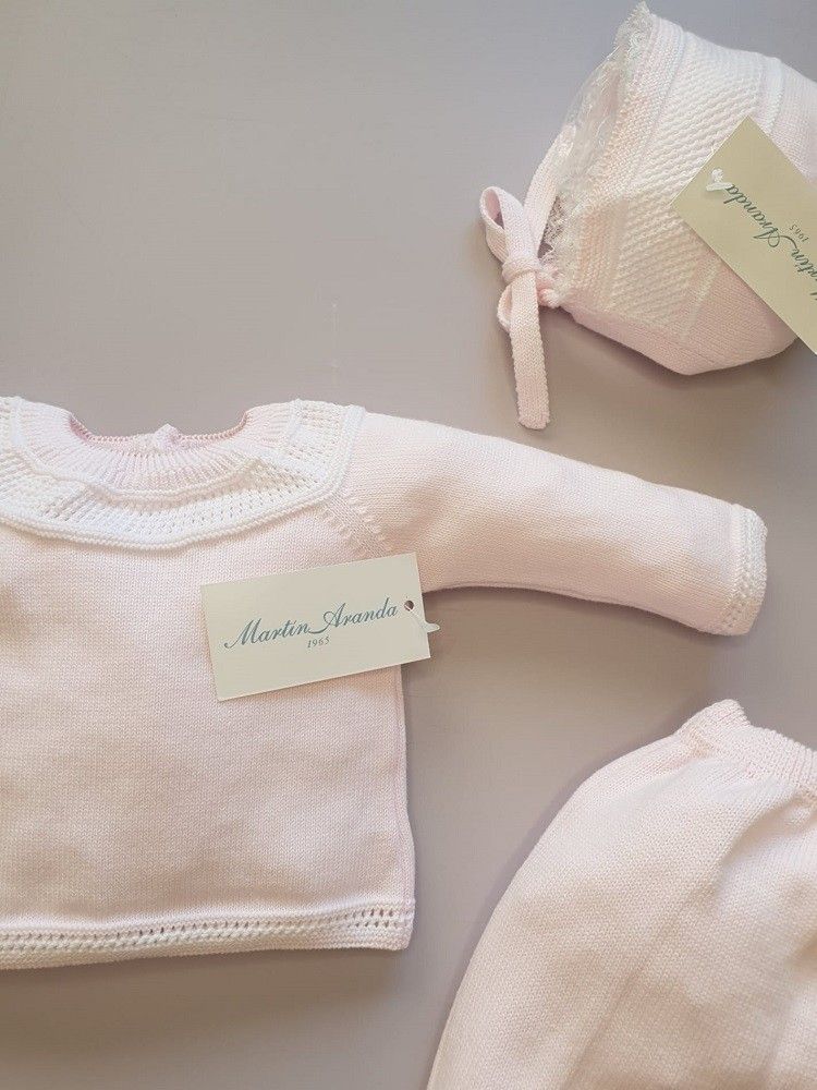 Conjunto con polaina cenefa