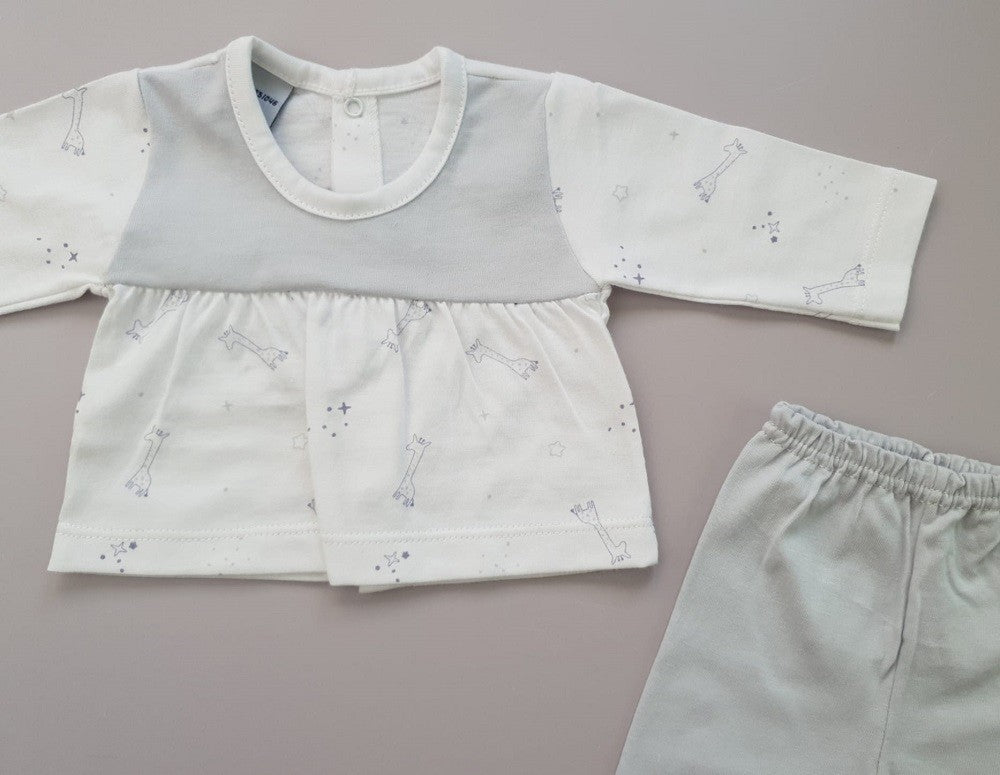 Conjunto de polaina y cuello canesú Giraffes