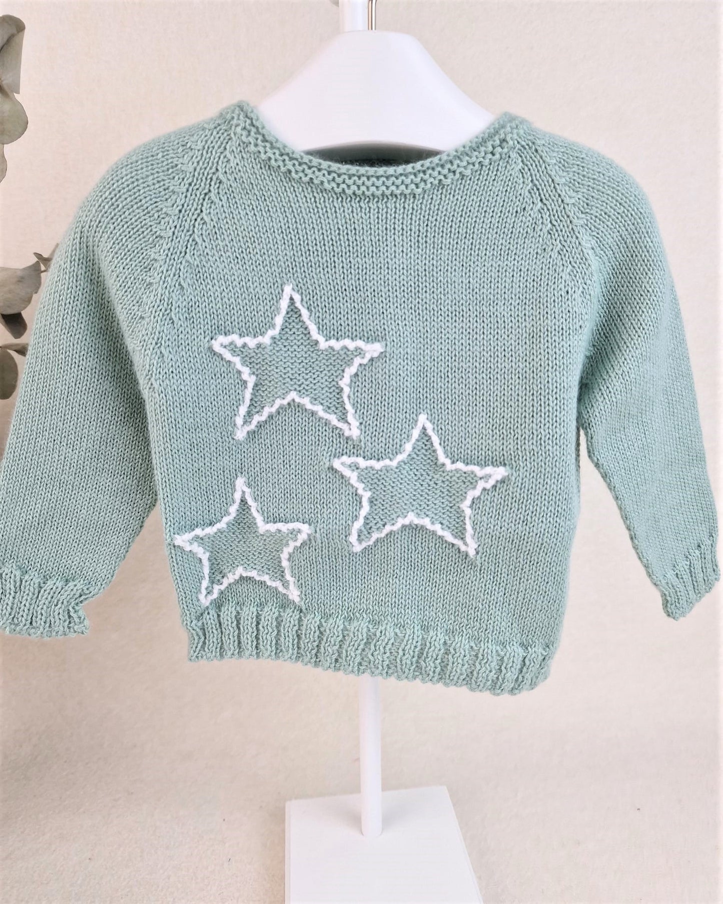 Jersey tres estrellas con croché