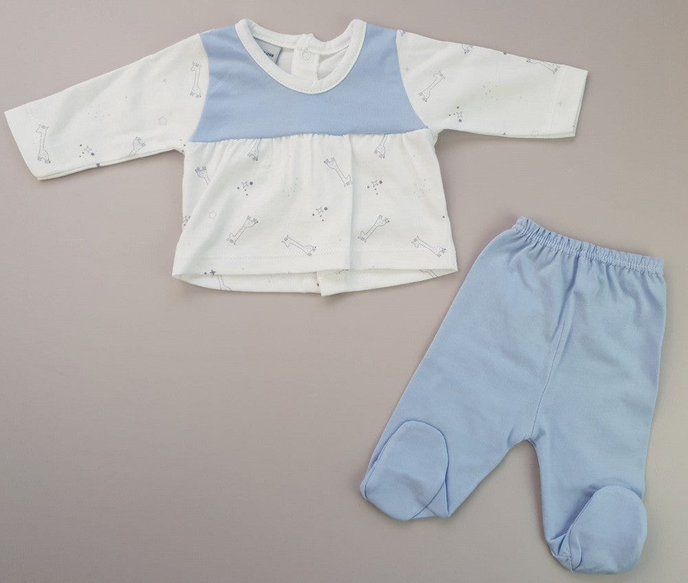 Conjunto de polaina y cuello canesú Giraffes