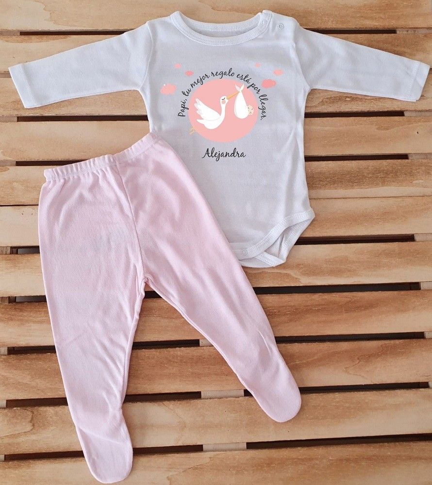 Conjunto con polaina - Papi, tu mejor regalo está por llegar