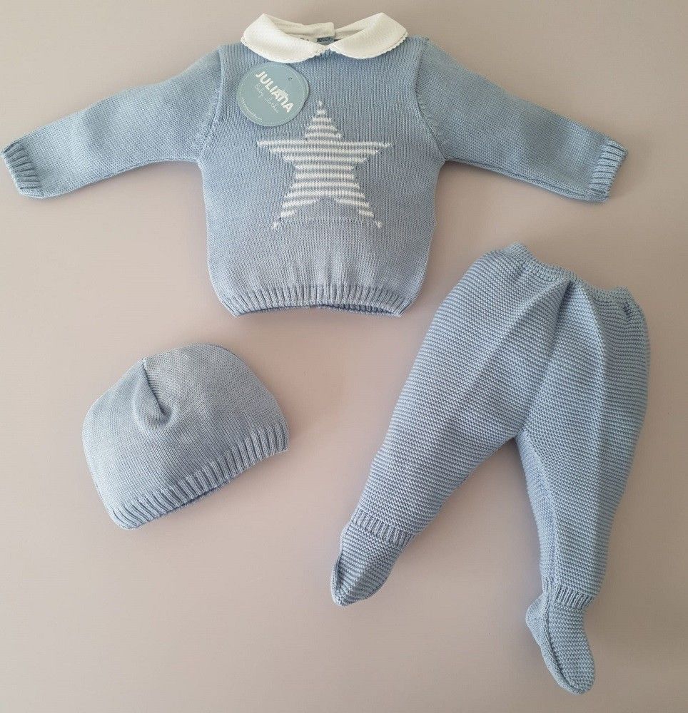 Conjunto con polaina bordado estrella