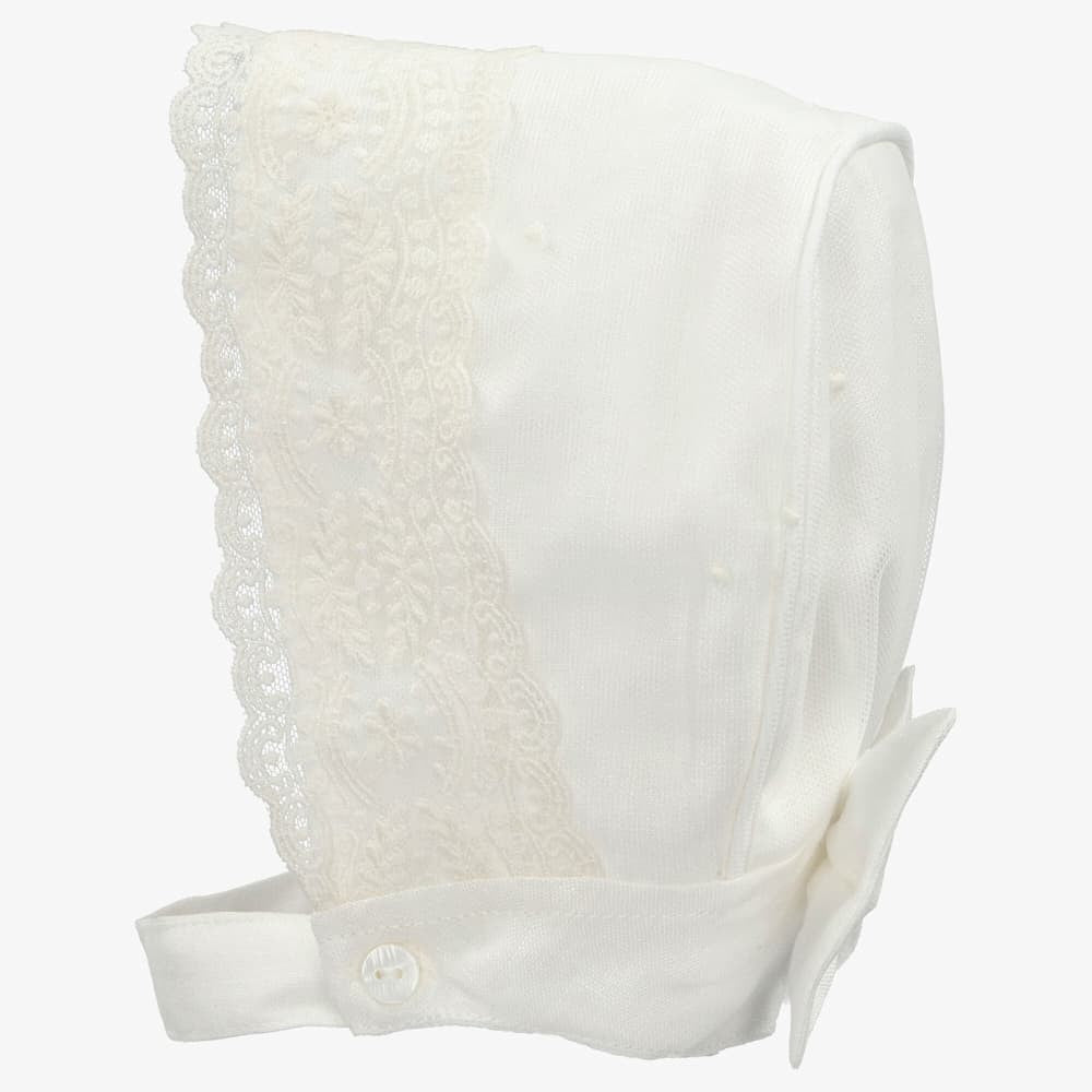 Faldón tela unisex Marfil con capota