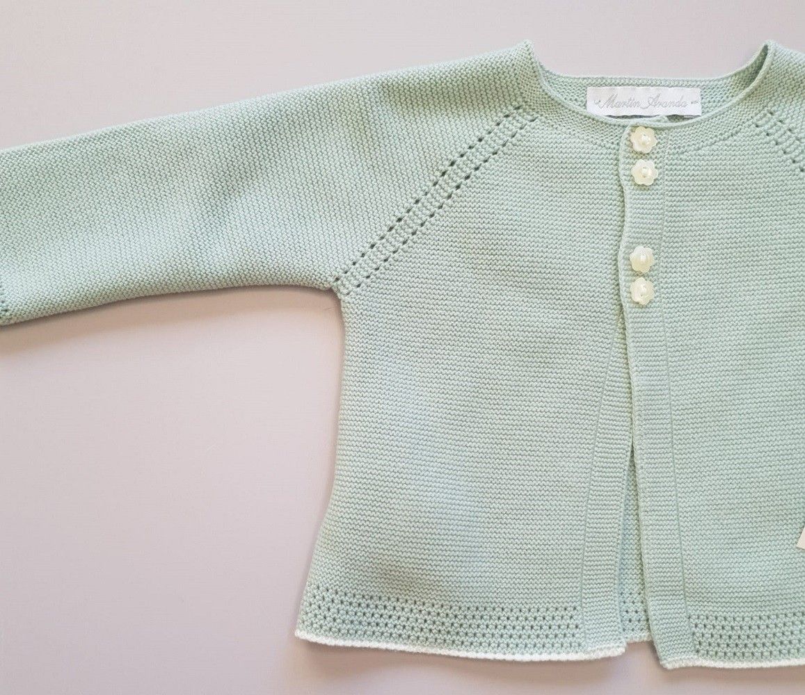 Cardigan de punto Hortensias