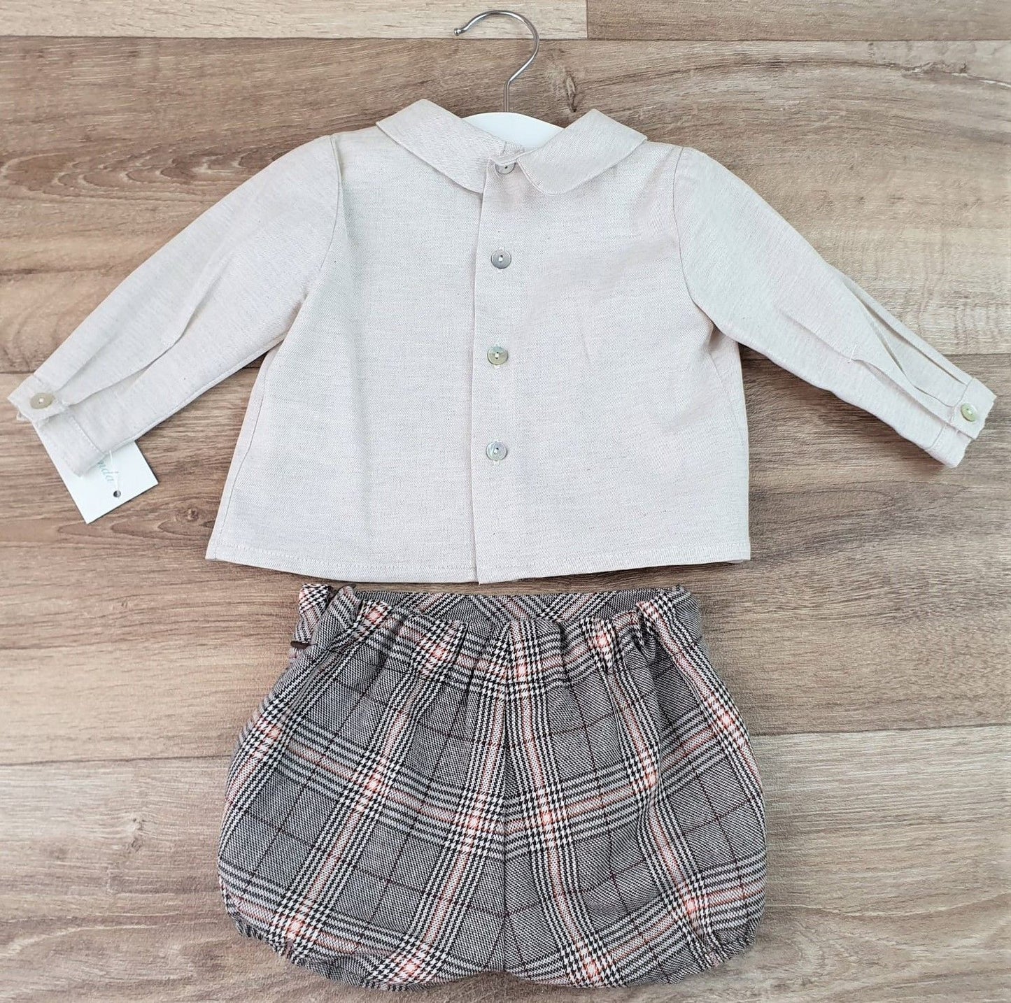 Conjunto camisa y pantalón Scottish