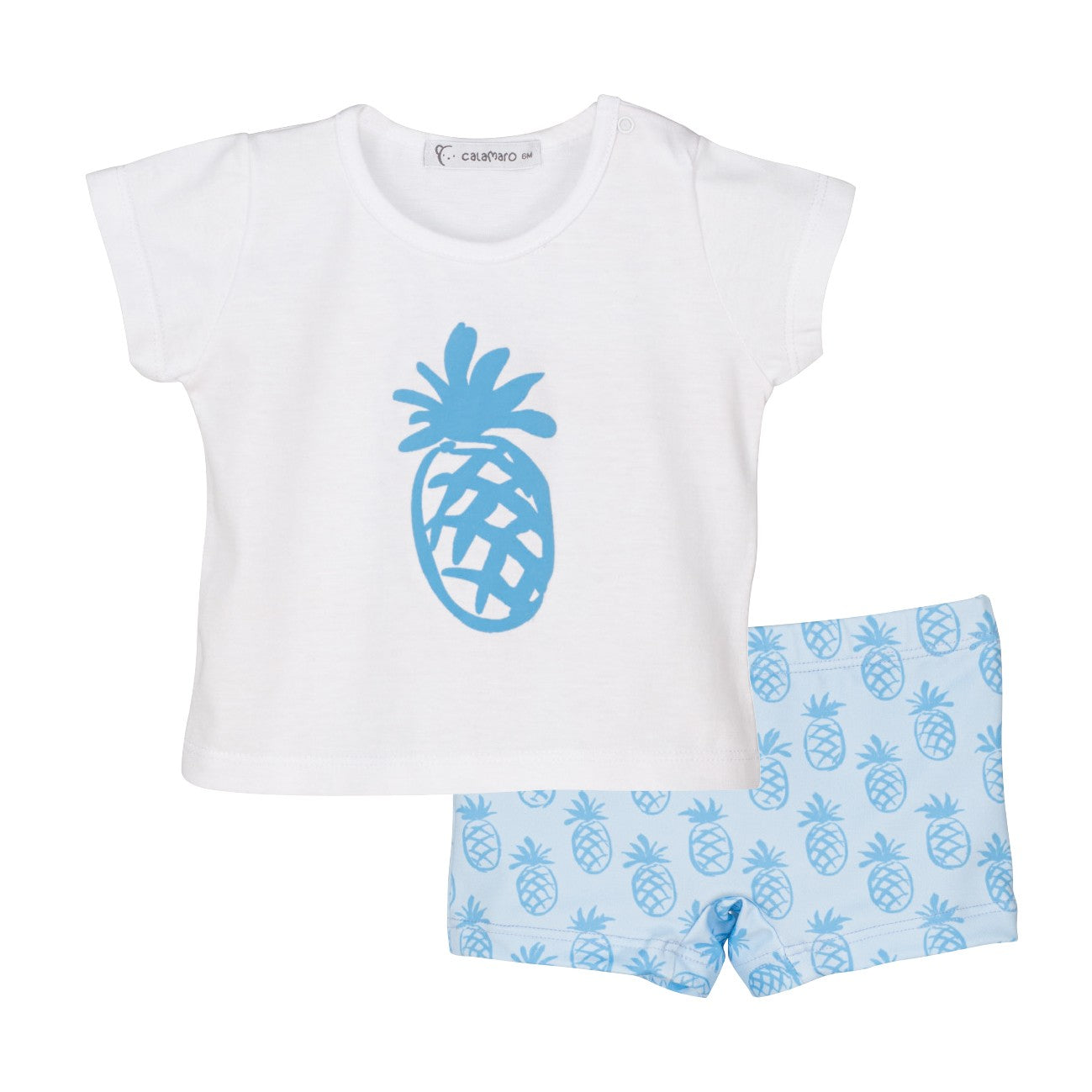 Conjunto baño niño piña